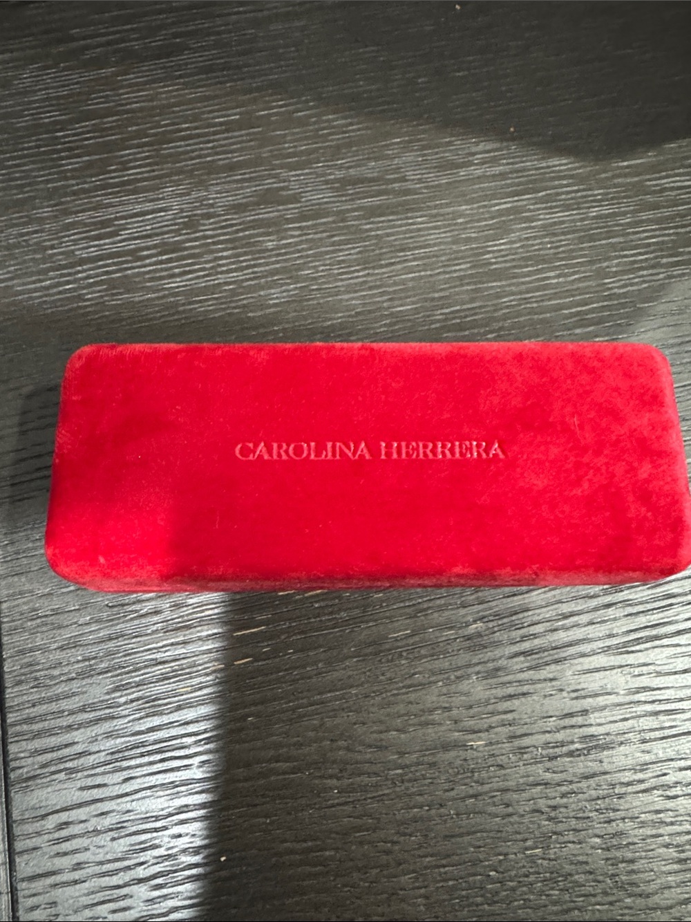 Carolina Herrera Red Velvet glasses/sunglasses case